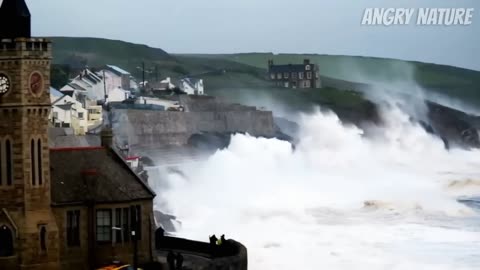 Most Horrific Monster Tsunami Caught On Camera - Natural Disasters 2023
