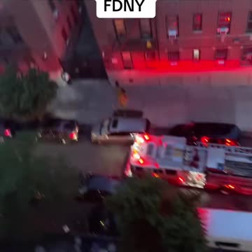 Double parked car blocking firefighters