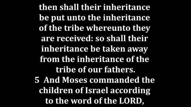 Numbers 36 King James version