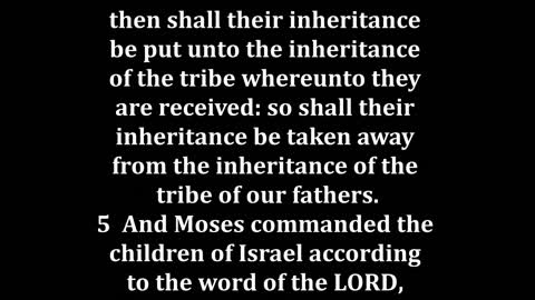 Numbers 36 King James version