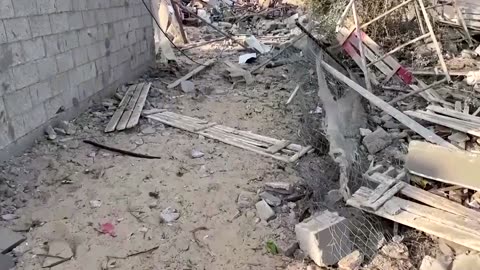 Devastation in Gaza districts after Israeli strikes