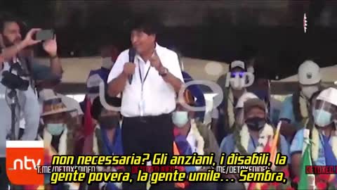 Ex Pres. Evo MORALES: "Nel NWO prevista riduzione popolazione "non necessaria"