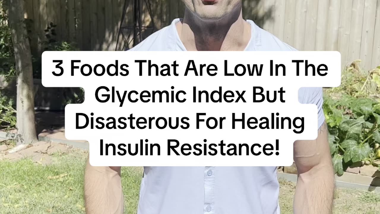 3 foods that are low in the glycemic index but disastrous for healing insulin resistance!