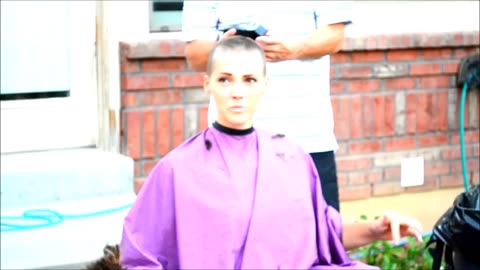 Inspiring Cancer Head Shaving