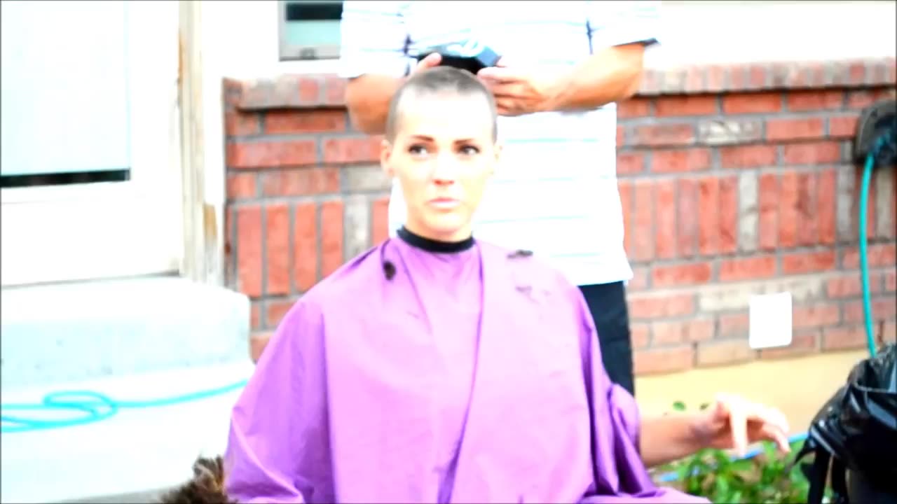 Inspiring Cancer Head Shaving