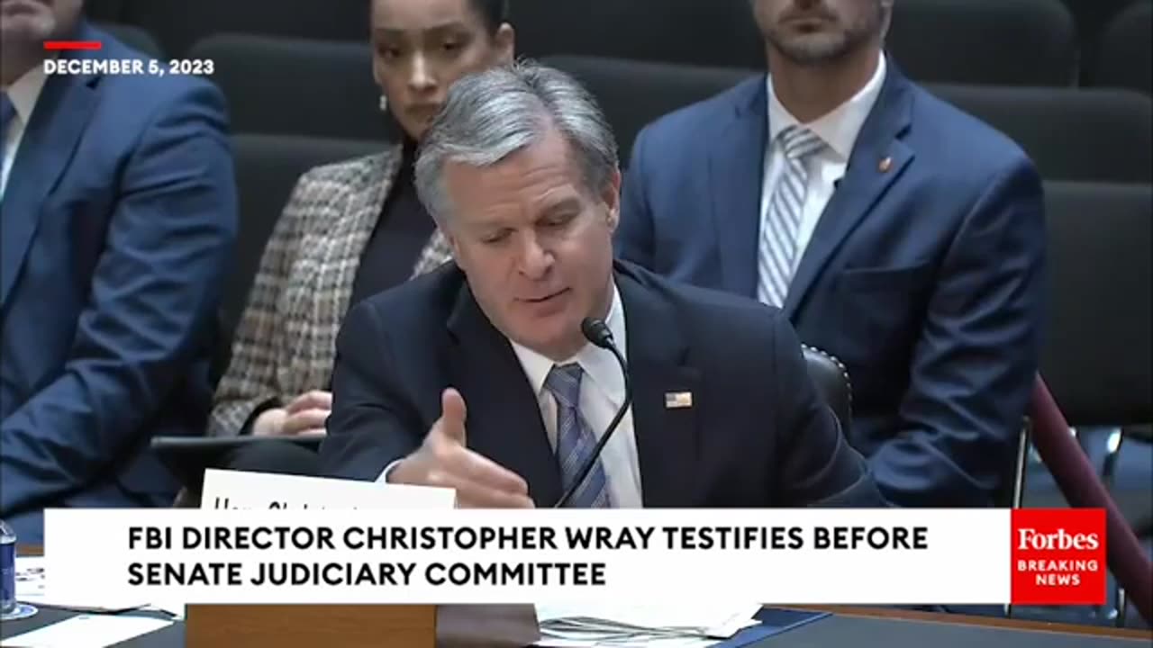 Marsha Blackburn Grills FBI's Wray About 'Heavily Redacted' Search Warrant For Trump Twitter Account