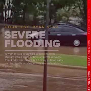 College Station woman drives into flooded creek