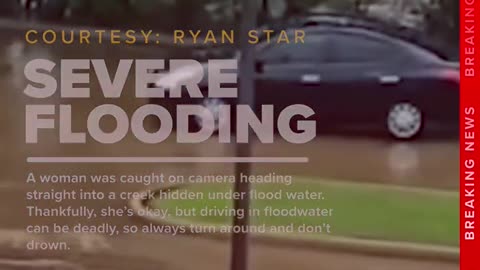 College Station woman drives into flooded creek