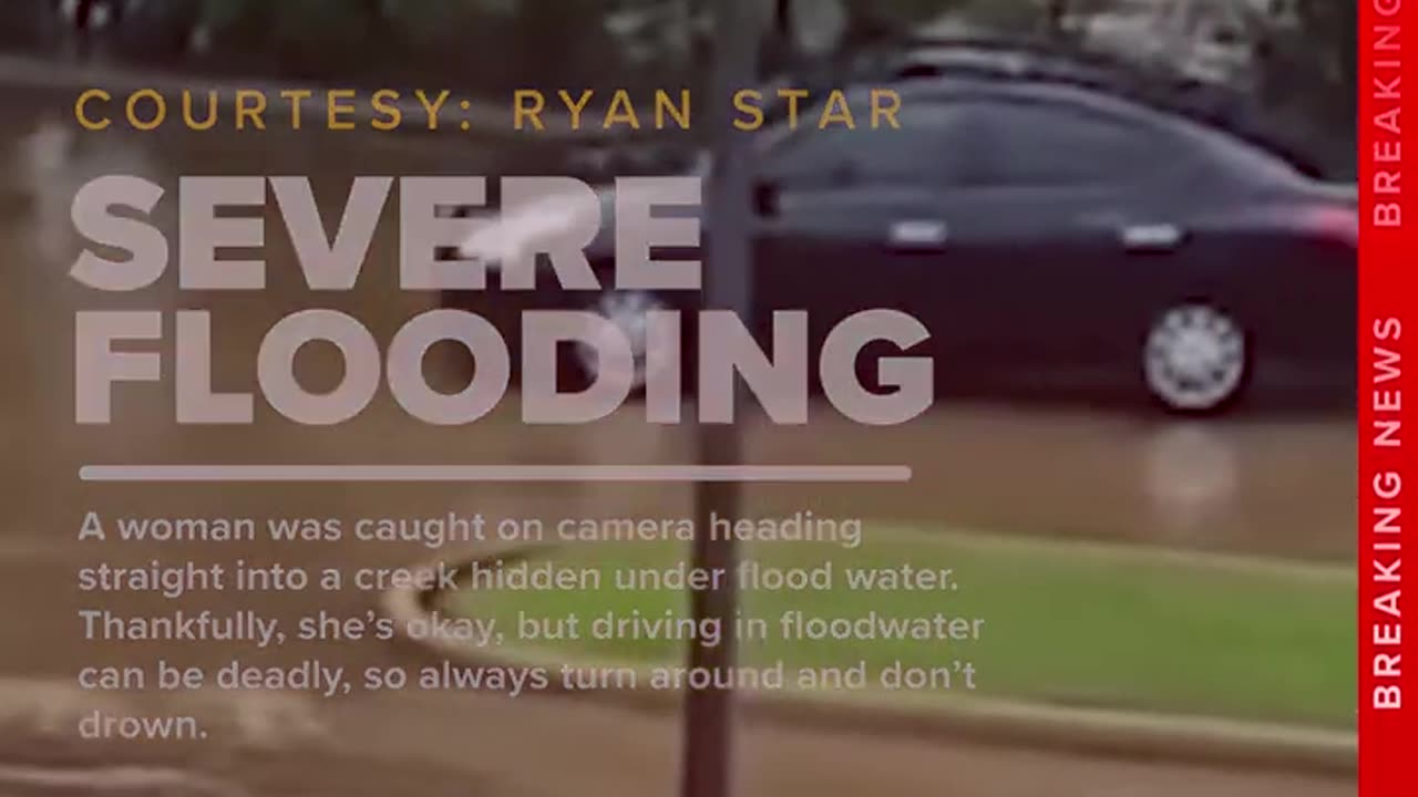 College Station woman drives into flooded creek