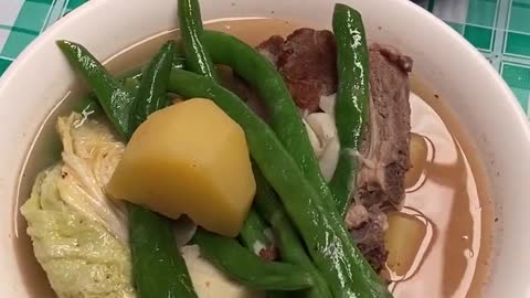 Pinoy Food Nilaga Sinigang with Butuan