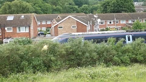 UK Southeastern High speed train (British Rail Class 395 'Javelin' EMU) near Canterbury West Station