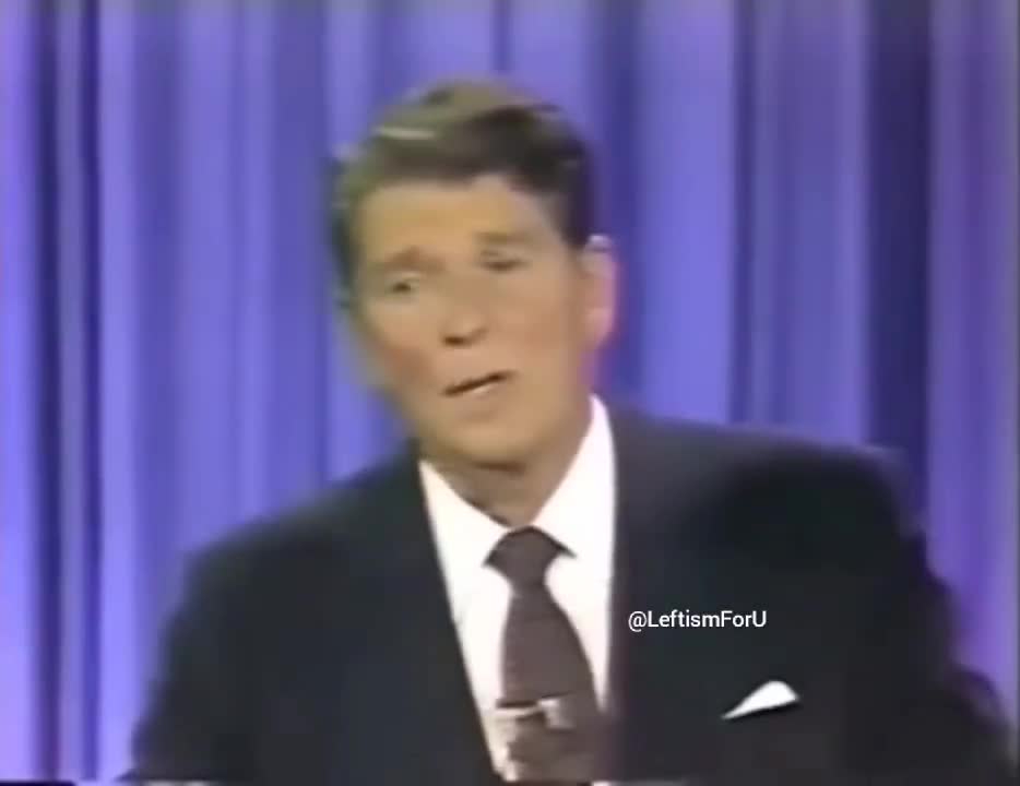 Ronald Reagan: "I've Noticed that Everyone who is for Abortion has Already Been Born"