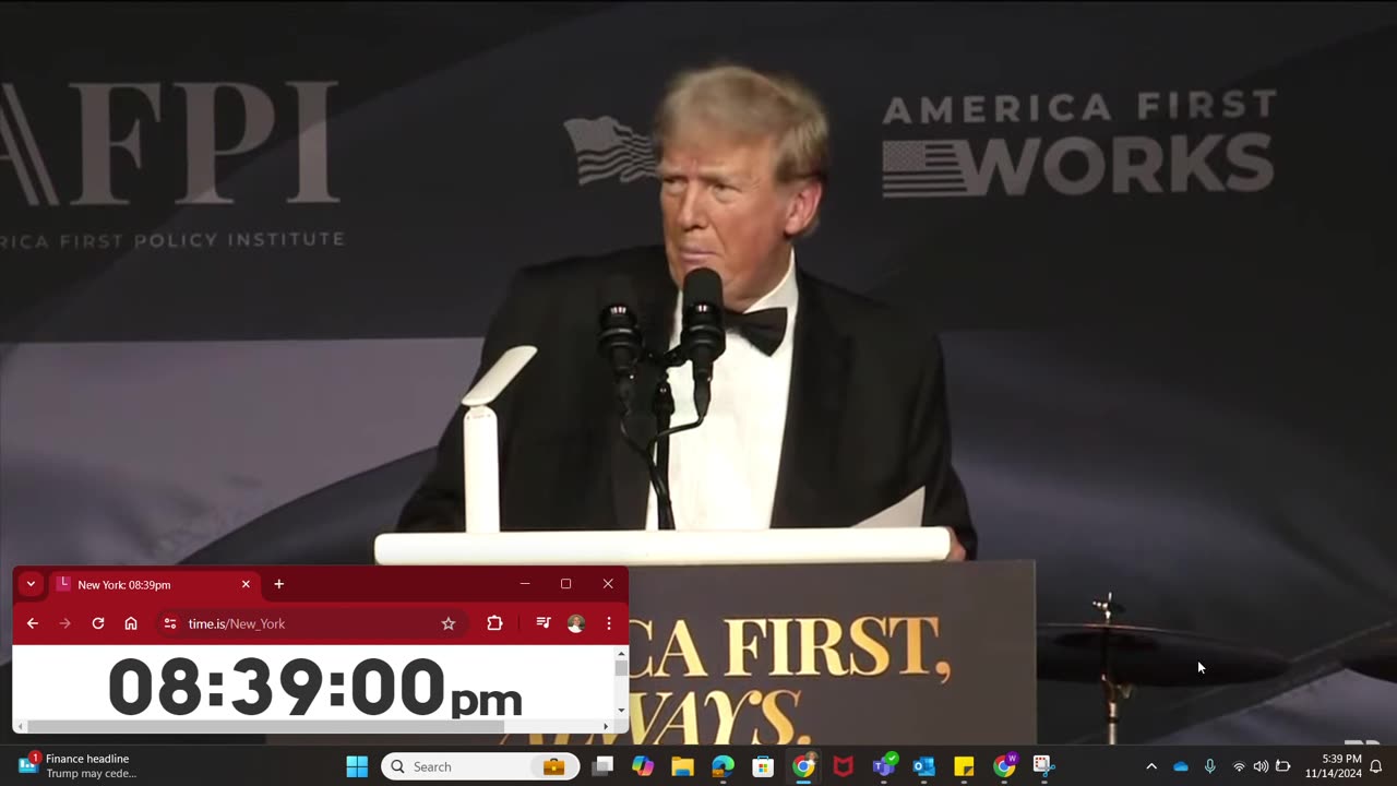 Trump First America With Timestamp November 14th 2024