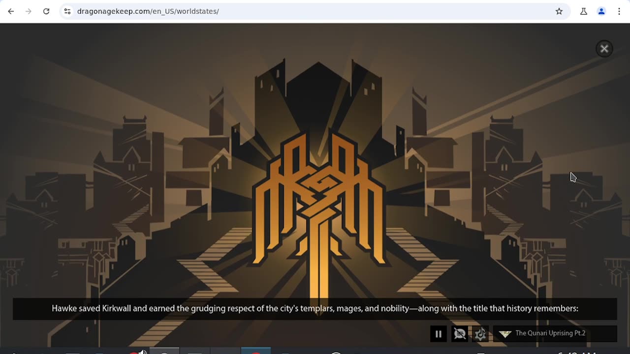 Dragon Age Keep Queen Cousland World State