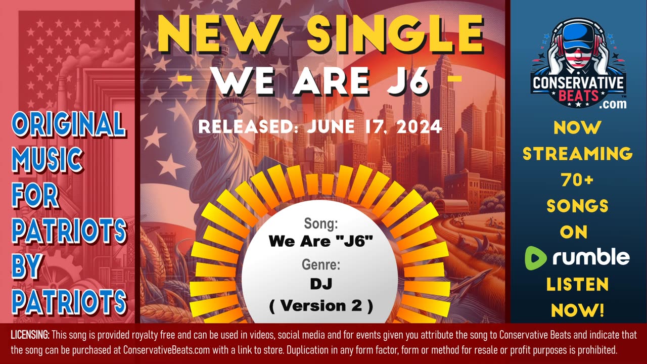 Conservative Beats – DJ / EDM – Song Title: We Are “J6” ( Version 2 )