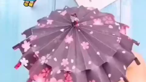 Paper creative handicraft umbrella