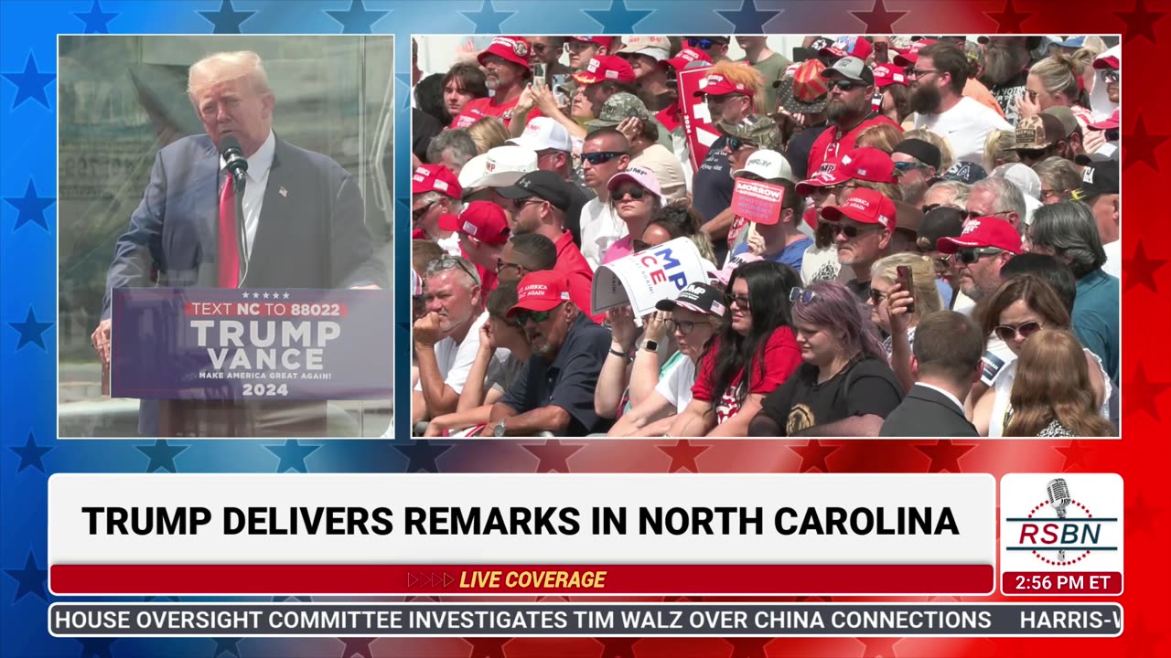 WATCH: President Trump's Full Remarks on National Security at Ashboro, NC - 8/21/24