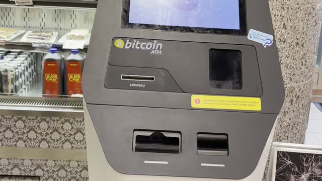 Bitcoins machine in Southwest mall
