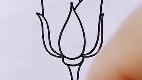Draw a beautiful flower