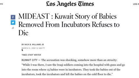 NWO Using the Same Script 32 Years Later (Kuwait to Kiev) Babies in Incubators: Ukraine Edition