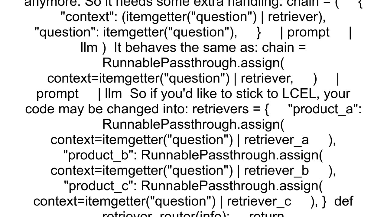 Dynamic routing of retrievers in LangChain