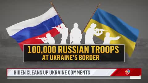 Biden Works To Clarify Comments About Potential Russian Invasion of Ukraine