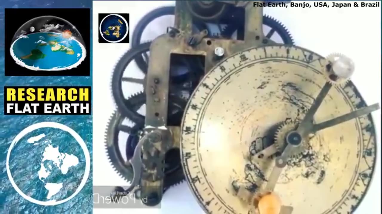 ANTIQUE FLAT EARTH CLOCK 432HZ