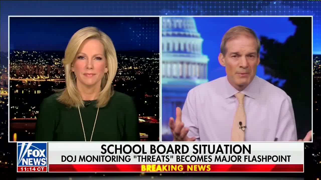 Rep. Jim Jordan joins Fox News @ Night with Shannon Bream 10.22.2021