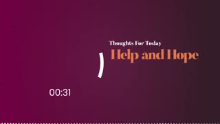 Thoughts For Today - October 4, 2021