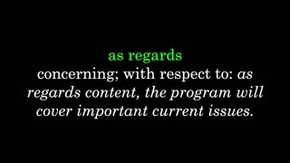 English grammar lesson: regards