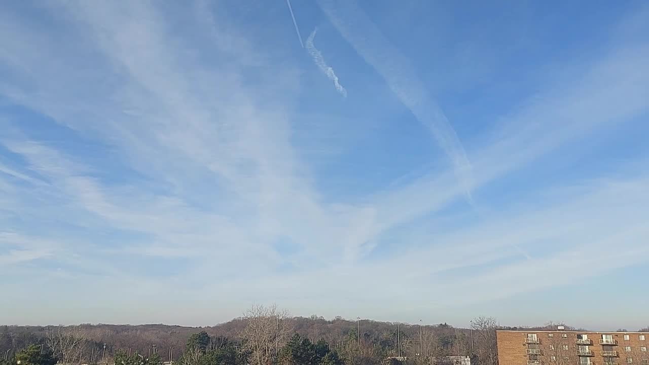 Ohio sky 1/4/22 #chemtrails #weather