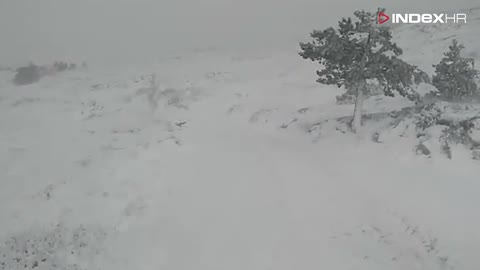 Snježna oluja na Biokovu