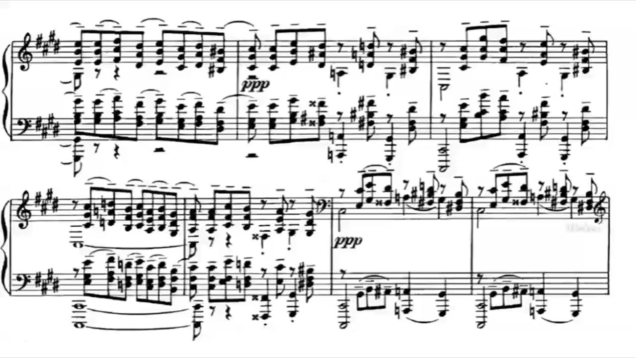 Rachmaninoff Prelude Op. 3 No. 2 in C# Minor sheet music, Noten, partition