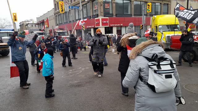 Freedom truckers Protest Ottawa Feb 5th 2022