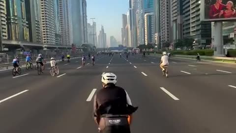 Riding Through The Streets Of Dubai Early In The Morning Is An Unforgettable Experience
