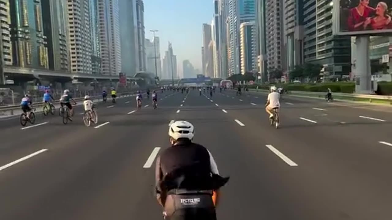 Riding Through The Streets Of Dubai Early In The Morning Is An Unforgettable Experience