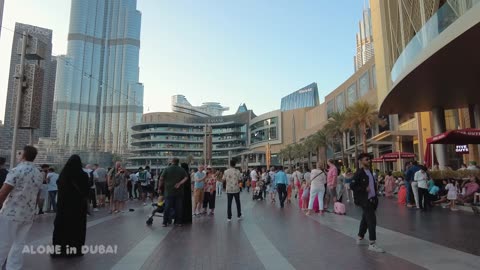 Dubai Burj Khalifa City Center Walk 4K🇦🇪