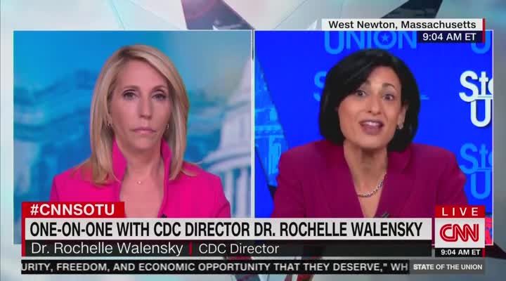 Dana Bash Presses CDC Director On Mask Rules