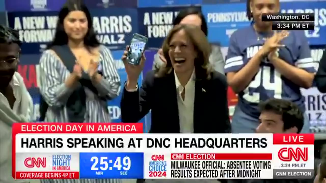 Kamala Harris Stages Fake Phone Call with ‘Voter’ — Video