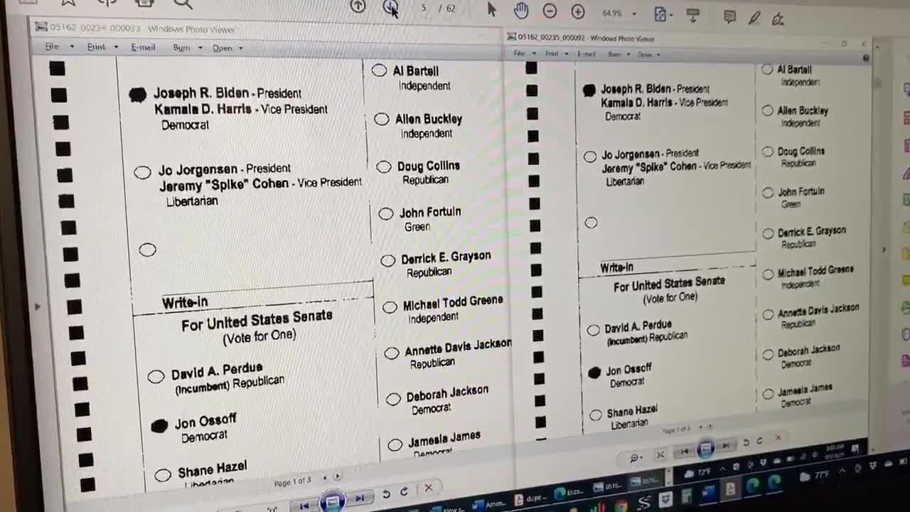 Voter Fraud Evidence in Fulton County, GA