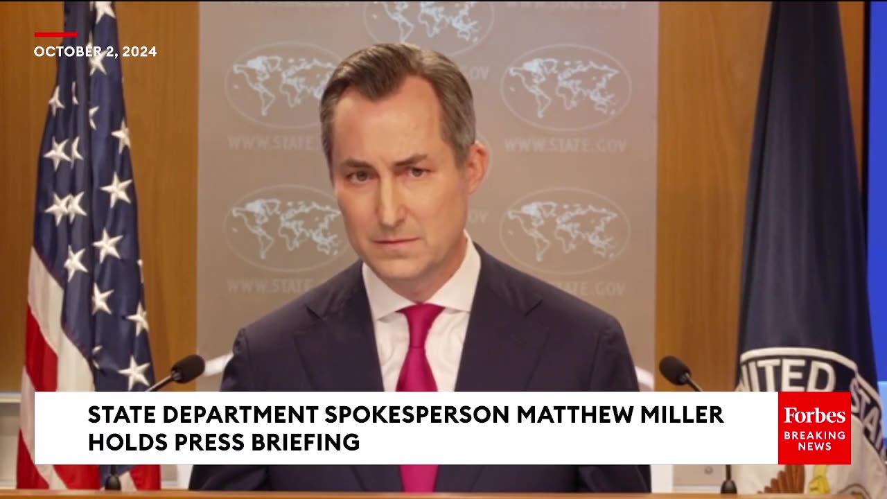 State Department Spokesperson Pressed- What Is The Position Of The U.S. In The Middle East-