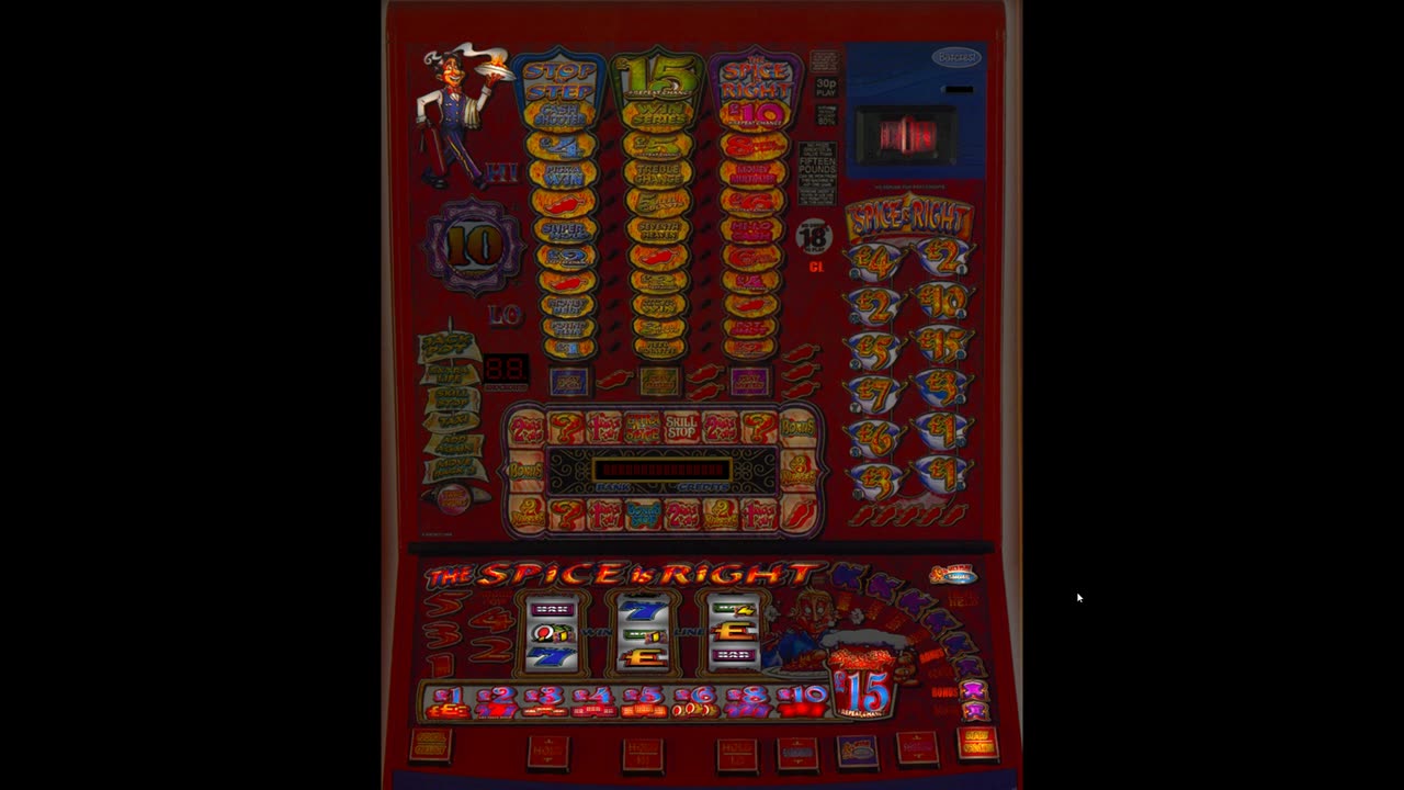 The Spice Is Right £15 Jackpot Barcrest Fruit Machine Emulation