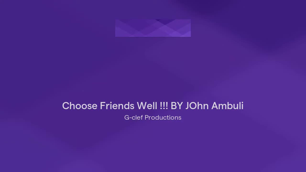 Choose Friends Well !!!