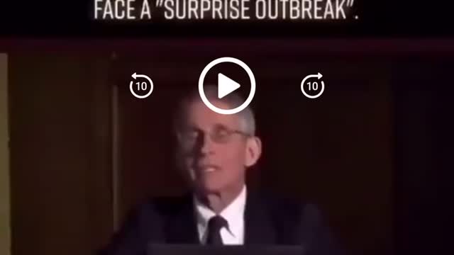 I wonder how Fauci became psychic?