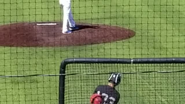 Connor Yawn pitching at a Perfect Game showcase August 4, 2019, 2nd inning.