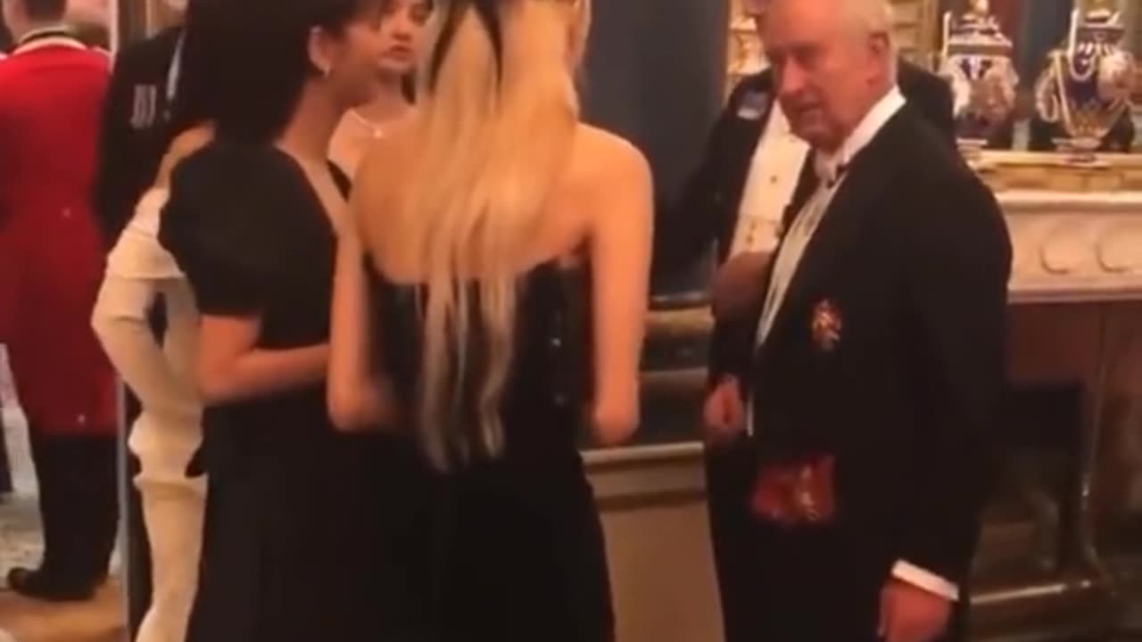 BLACKPINK with King Charles III at Buckingham Palace.