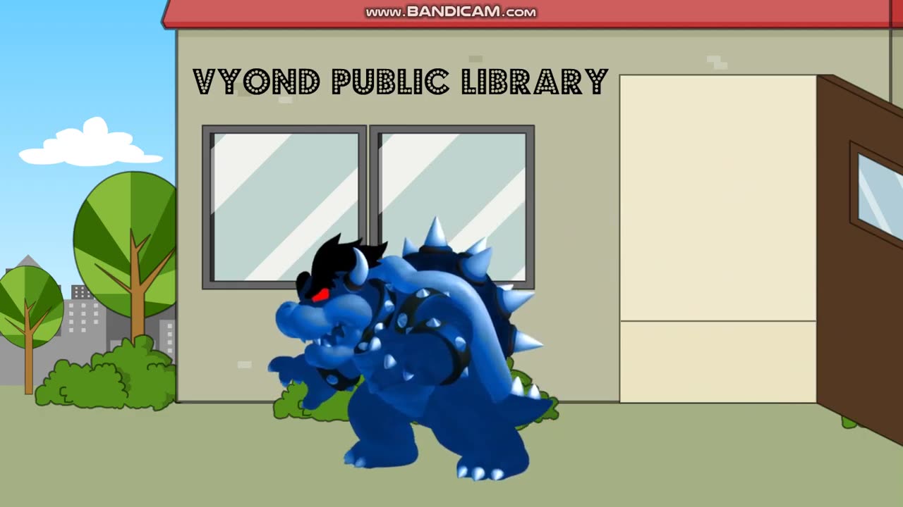 Dark Crystal Bowser Tries to Steal a Book from the Library/Grounded