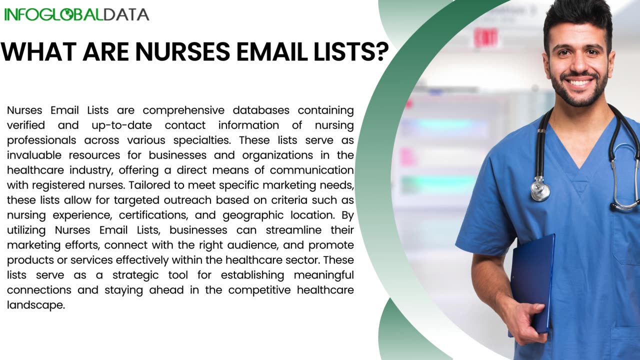 Grow Your Business with Our Accurate Nurses Email List