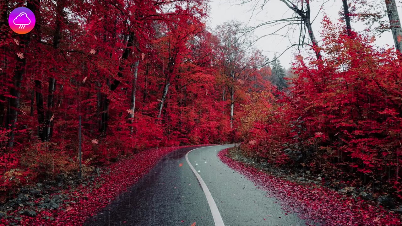 Beautiful Rain Raining Scenery & Nature Video