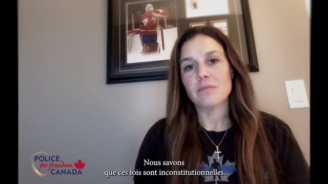 Maria Chirdaris, Police for Freedom Canada, chapter leader for British Columbia